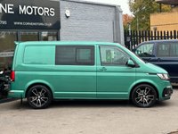 USED 2021 71 VOLKSWAGEN TRANSPORTER T6.1 2.0 TDI 150PS EU6 6 SPEED MANUAL HIGHLINE T32 5 SEAT CREW / KOMBI VAN DIESEL 19" ALLOYS * LOWERING SPRINGS * SPORT X PACK * 5 SEAT CREW VAN
