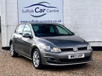 USED 2013 13 VOLKSWAGEN GOLF 2.0 TDI BlueMotion Tech GT Hatchback 5dr Diesel Manual Euro 5 (s/s) (150 ps) www.suffolkcarcentre.co.uk - Located at Lowestoft
