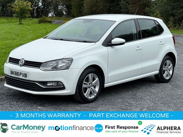 2016 66 Volkswagen Polo 1.0 BlueMotion Tech Match Hatchback 5dr Petrol Manual Euro 6 (s/s) (60 ps)