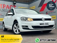 USED 2015 15 VOLKSWAGEN GOLF 1.4 TSI BlueMotion Tech Match Hatchback 5dr Petrol Manual Euro 5 (s/s) (122 ps) PARKING SENSORS!!!