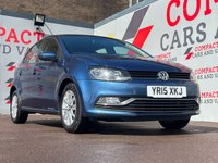 USED 2015 15 VOLKSWAGEN POLO 1.2 TSI BlueMotion Tech SE Hatchback 5dr Petrol Manual Euro 6 (s/s) (90 ps) &pound;20.00  A YEAR TO TAX, LOVELY SPEC, 60.1 MPG!!!