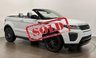 USED 2017 17 LAND ROVER RANGE ROVER EVOQUE 2.0 TD4 HSE Dynamic Convertible 2dr Diesel Auto 4WD Euro 6 (s/s) (180 ps) Striking Yulong White with Rare Option Ice Blue Leather & Ebony Interior, 12 way memory / massage seats