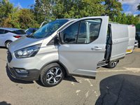 USED 2021 21 FORD TRANSIT CUSTOM 2.0 EcoBlue Active Panel Van, 37,900 miles, 1 owner, full service history, Euro 6 ULEZ, 6 Speed Manual , Air Conditioning, Bluetooth +VAT @ 20%! This 2021 Ford Transit Custom offers exceptional value with its remarkably low mileage of just 37,900 miles for its age, coupled with a low insurance group. This 2.0 300 EcoBlue Active L1 H1 Euro 6 (s/s) 5dr model, a 300 Active variant with the Active trim, is powered by an efficient 2.0L Diesel Engine and meets Euro 6 emissions standards. It comes equipped with front manual air conditioning, automatic headlights with a follow me home function, and parking assistance for both the front and rear,
