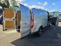 USED 2021 21 FORD TRANSIT CUSTOM 2.0 EcoBlue Active Panel Van, 37,900 miles, 1 owner, full service history, Euro 6 ULEZ, 6 Speed Manual , Air Conditioning, Bluetooth +VAT @ 20%! This 2021 Ford Transit Custom offers exceptional value with its remarkably low mileage of just 37,900 miles for its age, coupled with a low insurance group. This 2.0 300 EcoBlue Active L1 H1 Euro 6 (s/s) 5dr model, a 300 Active variant with the Active trim, is powered by an efficient 2.0L Diesel Engine and meets Euro 6 emissions standards. It comes equipped with front manual air conditioning, automatic headlights with a follow me home function, and parking assistance for both the front and rear,