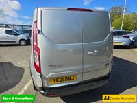 USED 2021 21 FORD TRANSIT CUSTOM 2.0 EcoBlue Active Panel Van, 37,900 miles, 1 owner, full service history, Euro 6 ULEZ, 6 Speed Manual , Air Conditioning, Bluetooth +VAT @ 20%! This 2021 Ford Transit Custom offers exceptional value with its remarkably low mileage of just 37,900 miles for its age, coupled with a low insurance group. This 2.0 300 EcoBlue Active L1 H1 Euro 6 (s/s) 5dr model, a 300 Active variant with the Active trim, is powered by an efficient 2.0L Diesel Engine and meets Euro 6 emissions standards. It comes equipped with front manual air conditioning, automatic headlights with a follow me home function, and parking assistance for both the front and rear,
