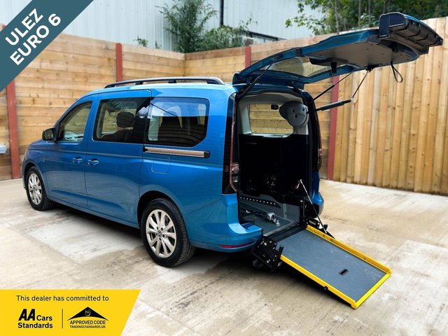 View our Volkswagen Caddy Maxi Life 5 Seat Auto Wheelchair Accessible Disabled Access Vehicle WAV