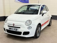 USED 2013 13 FIAT 500 1.2 S Hatchback 3 Door Petrol Manual Euro 5 (s/s) (69 bhp) SERVICE HISTORY TO 50,478 MILES