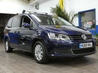 USED 2020 69 VOLKSWAGEN SHARAN 1.4 TSI GPF SE Nav MPV 5dr Petrol DSG Euro 6 (s/s) (150 ps) 7 SEATS SAT NAV BLUETOOTH CRUISE CONTROL PARKING SENSORS 1 OWNER SERVICE HISTORY WARRANTY GENUINE LOW MILES