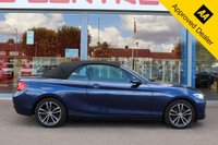 USED 2018 68 BMW 2 SERIES 1.5 218i GPF Sport Convertible 2dr Petrol Manual Euro 6 (s/s) (136 ps) - EURO 6 - ULEZ, SAT NAV, POWER ROOF, P/SENSORS, 17" ALLOYS, LEDS, 6 SPEED, DAB & BLUETOOTH