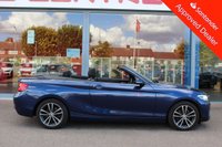 USED 2018 68 BMW 2 SERIES 1.5 218i GPF Sport Convertible 2dr Petrol Manual Euro 6 (s/s) (136 ps) - EURO 6 - ULEZ, SAT NAV, POWER ROOF, P/SENSORS, 17" ALLOYS, LEDS, 6 SPEED, DAB & BLUETOOTH