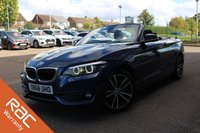 USED 2018 68 BMW 2 SERIES 1.5 218i GPF Sport Convertible 2dr Petrol Manual Euro 6 (s/s) (136 ps) - EURO 6 - ULEZ, SAT NAV, POWER ROOF, P/SENSORS, 17" ALLOYS, LEDS, 6 SPEED, DAB & BLUETOOTH