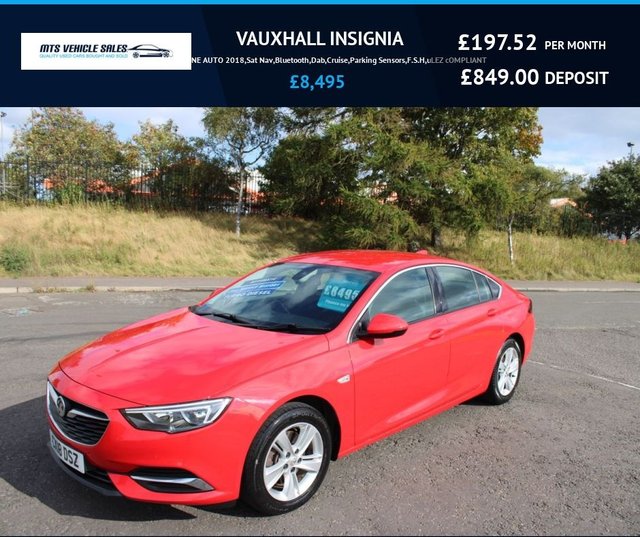 2018 VAUXHALL INSIGNIA 2018 1.6 TECH LINE AUTO 2018,Sat Nav,Bluetooth,Dab,Cruise,Parking Sensors,F.S.H,Ulez Compliant £7,995 photo