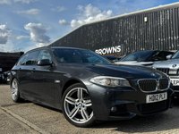 USED 2012 12 BMW 5 SERIES 2.0 520d M Sport Touring Steptronic Euro 5 (s/s) 5dr CREAM INTERIOR PDC H SEATS ETC