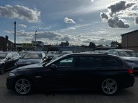 USED 2012 12 BMW 5 SERIES 2.0 520d M Sport Touring Steptronic Euro 5 (s/s) 5dr CREAM INTERIOR PDC H SEATS ETC