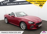 USED 2017 67 FIAT 124 1.4 MultiAir Lusso Convertible 2dr Petrol Euro 6 (140 ps) REVERSE CAMERA | HEATED SEATS
