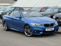 USED 2017 17 BMW 2 SERIES 2.0 218d M Sport Convertible 2dr Diesel Auto Euro 6 (s/s) (150 ps) 