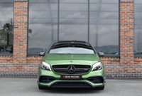 USED 2016 16 MERCEDES-BENZ A-CLASS 2.0 A45 AMG (Premium) Hatchback 5dr Petrol SpdS DCT 4MATIC Euro 6 (s/s) (381 ps) HARMON KARDON / SPORTS EXHAUST