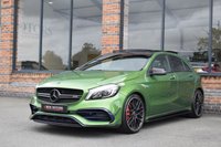 USED 2016 16 MERCEDES-BENZ A-CLASS 2.0 A45 AMG (Premium) Hatchback 5dr Petrol SpdS DCT 4MATIC Euro 6 (s/s) (381 ps) HARMON KARDON / SPORTS EXHAUST