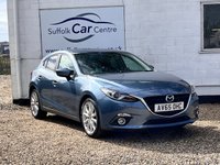 USED 2015 65 MAZDA MAZDA3 2.0 SKYACTIV-G Sport Nav Hatchback 5dr Petrol Manual Euro 6 (s/s) (121 ps) www.suffolkcarcentre.co.uk - Located at Lowestoft