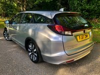 USED 2017 17 HONDA CIVIC 1.8 i-VTEC SE Plus Tourer 5dr Petrol Auto Euro 6 (142 ps)ONLY 15,500 MILES-YES 15,500 MILES WITH FULL HONDA MAIN DEALER SERVICING X7 SERVICE STAMPS//RETIRED OWNER SINCE 2020///REAR PARK CAMERA//ELEC FOLD MIRRORS//BLUETOOTH//MULTI-FUNCTION STEERING WHEEL//STUNNING CONDITION--ABSOLUTELY IMMACULATE INSIDE AND OUT//FRONT AND REAR PARK SENSORS//X4 NEW TYRES DUE TO AGE//JUST MOT'D Tourer 5dr Petrol Auto Euro 6 (142 ps)ONLY 15,500 MILES-YES 15,500 MILES WITH FULL HONDA MAIN DEALER SERVICING X7 SERVICE STAMPS//RETIRED OWNER SINCE 2020///REAR PARK CAMERA//ELEC FOLD MIRRORS//BLUETOOTH//MULTI-FUNCTION STEERING WHEEL//STUNNING CONDITION--ABSOLUTELY IMMACULATE INSIDE AND OUT//FRONT AND REAR PARK SENSORS//X4 NEW TYRES DUE TO AGE+SPARE WHEEL NOT STANDARD