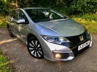 USED 2017 17 HONDA CIVIC 1.8 i-VTEC SE Plus Tourer 5dr Petrol Auto Euro 6 (142 ps)ONLY 15,500 MILES-YES 15,500 MILES WITH FULL HONDA MAIN DEALER SERVICING X7 SERVICE STAMPS//RETIRED OWNER SINCE 2020///REAR PARK CAMERA//ELEC FOLD MIRRORS//BLUETOOTH//MULTI-FUNCTION STEERING WHEEL//STUNNING CONDITION--ABSOLUTELY IMMACULATE INSIDE AND OUT//FRONT AND REAR PARK SENSORS//X4 NEW TYRES DUE TO AGE//JUST MOT'D Tourer 5dr Petrol Auto Euro 6 (142 ps)ONLY 15,500 MILES-YES 15,500 MILES WITH FULL HONDA MAIN DEALER SERVICING X7 SERVICE STAMPS//RETIRED OWNER SINCE 2020///REAR PARK CAMERA//ELEC FOLD MIRRORS//BLUETOOTH//MULTI-FUNCTION STEERING WHEEL//STUNNING CONDITION--ABSOLUTELY IMMACULATE INSIDE AND OUT//FRONT AND REAR PARK SENSORS//X4 NEW TYRES DUE TO AGE+SPARE WHEEL NOT STANDARD