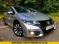 USED 2017 17 HONDA CIVIC 1.8 i-VTEC SE Plus Tourer 5dr Petrol Auto Euro 6 (142 ps)ONLY 15,500 MILES-YES 15,500 MILES WITH FULL HONDA MAIN DEALER SERVICING X7 SERVICE STAMPS//RETIRED OWNER SINCE 2020///REAR PARK CAMERA//ELEC FOLD MIRRORS//BLUETOOTH//MULTI-FUNCTION STEERING WHEEL//STUNNING CONDITION--ABSOLUTELY IMMACULATE INSIDE AND OUT//FRONT AND REAR PARK SENSORS//X4 NEW TYRES DUE TO AGE//JUST MOT'D Tourer 5dr Petrol Auto Euro 6 (142 ps)ONLY 15,500 MILES-YES 15,500 MILES WITH FULL HONDA MAIN DEALER SERVICING X7 SERVICE STAMPS//RETIRED OWNER SINCE 2020///REAR PARK CAMERA//ELEC FOLD MIRRORS//BLUETOOTH//MULTI-FUNCTION STEERING WHEEL//STUNNING CONDITION--ABSOLUTELY IMMACULATE INSIDE AND OUT//FRONT AND REAR PARK SENSORS//X4 NEW TYRES DUE TO AGE+SPARE WHEEL NOT STANDARD