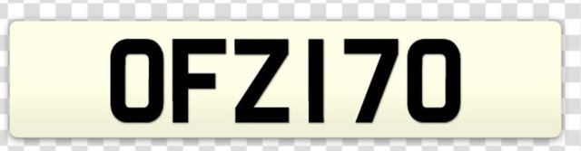 View our NUMBER PLATE PLATE