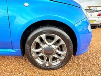 USED 2015 15 FIAT 500 1.2 S Hatchback 3dr Petrol Manual Euro 6 (s/s) (69 bhp) Electronica Blue Metallic + Alloys - Just &pound;35 Road Tax