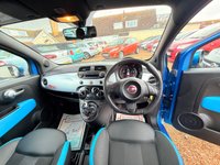 USED 2015 15 FIAT 500 1.2 S Hatchback 3dr Petrol Manual Euro 6 (s/s) (69 bhp) Electronica Blue Metallic + Alloys - Just &pound;35 Road Tax