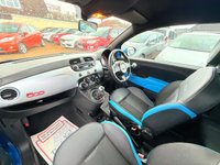 USED 2015 15 FIAT 500 1.2 S Hatchback 3dr Petrol Manual Euro 6 (s/s) (69 bhp) Electronica Blue Metallic + Alloys - Just &pound;35 Road Tax