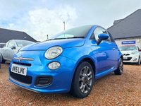 USED 2015 15 FIAT 500 1.2 S Hatchback 3dr Petrol Manual Euro 6 (s/s) (69 bhp) Electronica Blue Metallic + Alloys - Just &pound;35 Road Tax