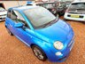 USED 2015 15 FIAT 500 1.2 S Hatchback 3dr Petrol Manual Euro 6 (s/s) (69 bhp) Electronica Blue Metallic + Alloys - Just &pound;35 Road Tax