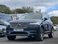 USED 2017 67 VOLVO XC90 2.0h T8 Twin Engine 10.4kWh Inscription Pro SUV 5dr Petrol Plug-in Hybrid Auto 4WD Euro 6 (s/s) (407 ps) THIS CAR COMES WITH 6 MONTHS WARRANTY , BREAKDOWN COVER & RECOVERY++  GREAT EXAMPLE OF AUTOMATIC 4 X 4 + NAVIGATION SYSTEM + BLUETOOTH + DAB RADIO + USB CONNECTION + AUX CONNECTION + FRONT AND REAR PARKING SENSORS + REVERSING 360 CAMERA + FULL  LEATHER TRIM  + FRONT HEATED SEATS + HEATED STEERING WHEEL + FRONT MEMORY SEATS + CRUISE CONTROL + CLIMATE CONTROL + PRIVACY GLASS + 21 INCH ALLOY WHEELS + ALL OUR CARS COMES WITH MINIMUM 6 MONTHS MOT + FRONT HEATED SEATS PANAROMIC ROOF + AUTO START STOP