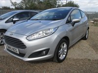 USED 2015 15 FORD FIESTA 1.25 Zetec Hatchback 3dr Petrol Manual Euro 5 (82 ps) ZETEC+BLUETOOTH+2KEYS+1.25 PETROL
