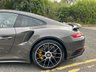 USED 2017 17 PORSCHE 911 3.8T 991 Turbo S Coupe 2dr Petrol PDK 4WD Euro 6 (s/s) (580 ps)-1 Owner From New-Finished In Agate Grey Metallic-Luxor Beige Leather Upholstery-Heated Front Seats-Passenger Footwell Storage Net-Garage Door Opener-Light Design Package-Extended Interior Package Dashboard Trim In Leather-Door Sill Guards In Carbon-Side Skirts Painted-Rear Side Air Intakes Painted-Instrument Dials In White-Sports Chrono-Multifunction & Heated Steering Wheel In Carbon-Sun Visors In Leather-Factory Privacy Glass-Porsche Crest Embossed On Headrests-Centre Armrest With Logo-Full Opc Service History-Magnificent 1 Owner 991 Turbo S-Cherished By Its Only Custodian. 