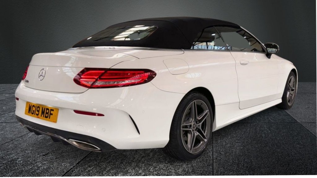 USED 2019 19 MERCEDES-BENZ C-CLASS 1.5 C200 MHEV AMG Line Cabriolet 2dr Petrol G-Tronic+ Euro 6 (s/s) (198 ps) APPLE CARPLAY+R/CAMERA+SAT NAV