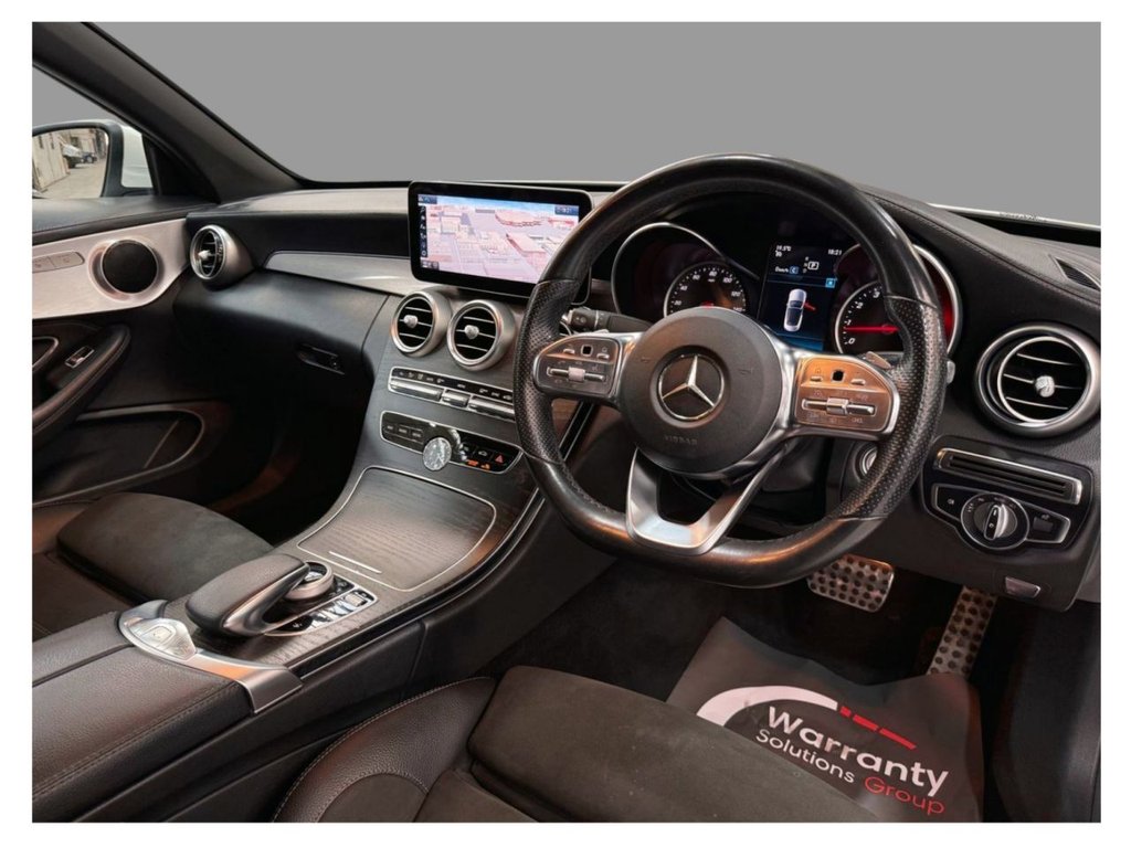 USED 2019 19 MERCEDES-BENZ C-CLASS 1.5 C200 MHEV AMG Line Cabriolet 2dr Petrol G-Tronic+ Euro 6 (s/s) (198 ps) APPLE CARPLAY+R/CAMERA+SAT NAV