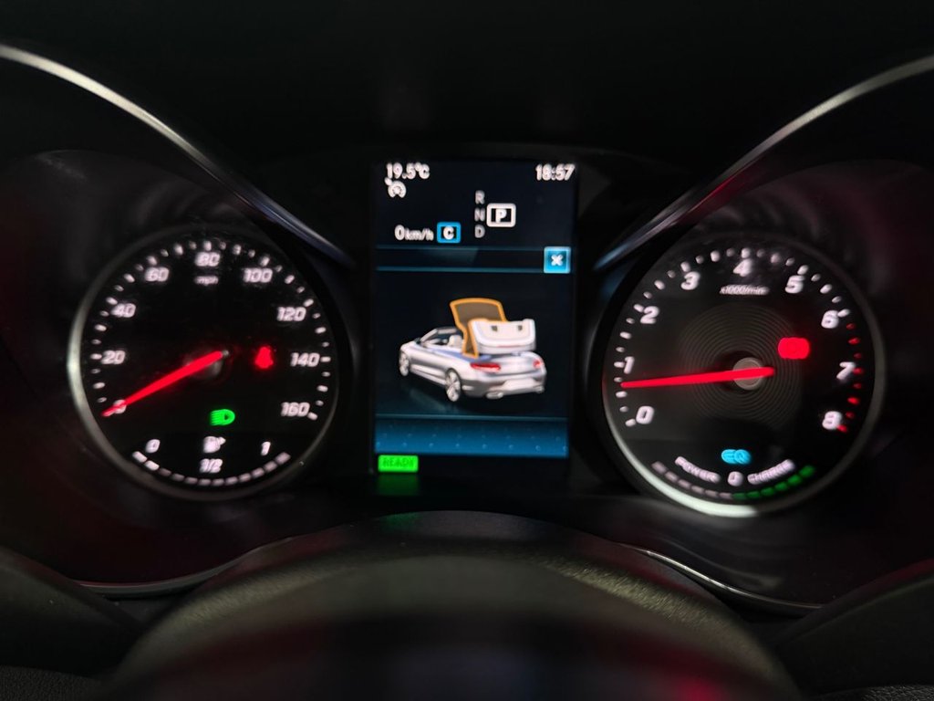 USED 2019 19 MERCEDES-BENZ C-CLASS 1.5 C200 MHEV AMG Line Cabriolet 2dr Petrol G-Tronic+ Euro 6 (s/s) (198 ps) APPLE CARPLAY+R/CAMERA+SAT NAV
