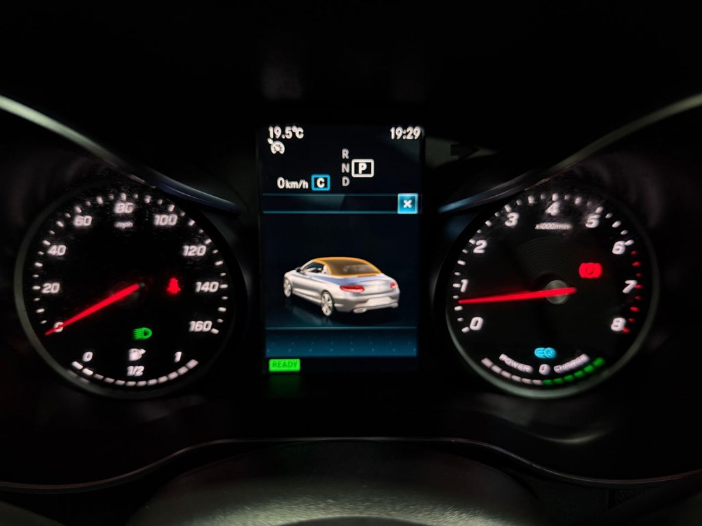 USED 2019 19 MERCEDES-BENZ C-CLASS 1.5 C200 MHEV AMG Line Cabriolet 2dr Petrol G-Tronic+ Euro 6 (s/s) (198 ps) APPLE CARPLAY+R/CAMERA+SAT NAV