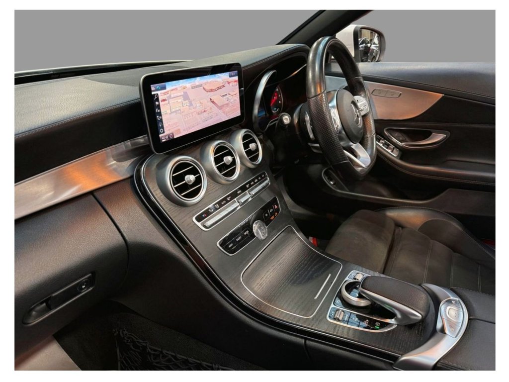 USED 2019 19 MERCEDES-BENZ C-CLASS 1.5 C200 MHEV AMG Line Cabriolet 2dr Petrol G-Tronic+ Euro 6 (s/s) (198 ps) APPLE CARPLAY+R/CAMERA+SAT NAV