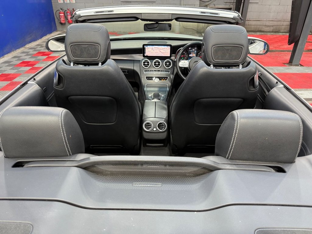 USED 2019 19 MERCEDES-BENZ C-CLASS 1.5 C200 MHEV AMG Line Cabriolet 2dr Petrol G-Tronic+ Euro 6 (s/s) (198 ps) APPLE CARPLAY+R/CAMERA+SAT NAV