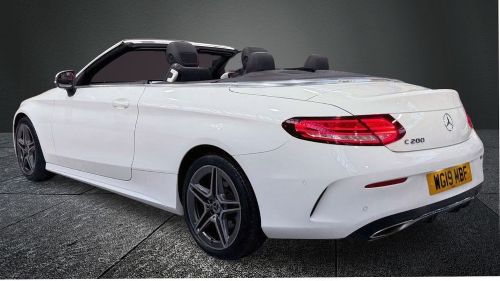 USED 2019 19 MERCEDES-BENZ C-CLASS 1.5 C200 MHEV AMG Line Cabriolet 2dr Petrol G-Tronic+ Euro 6 (s/s) (198 ps) APPLE CARPLAY+R/CAMERA+SAT NAV