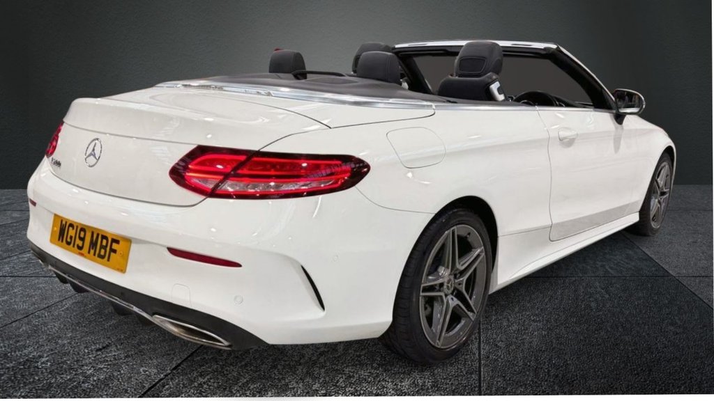 USED 2019 19 MERCEDES-BENZ C-CLASS 1.5 C200 MHEV AMG Line Cabriolet 2dr Petrol G-Tronic+ Euro 6 (s/s) (198 ps) APPLE CARPLAY+R/CAMERA+SAT NAV
