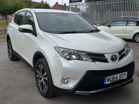 USED 2014 64 TOYOTA RAV4 2.0 D-4D Icon SUV 5dr Diesel Manual 4WD Euro 5 (s/s) (124 ps) DAB REAR CAMERA + LEATHER  SAT NAV