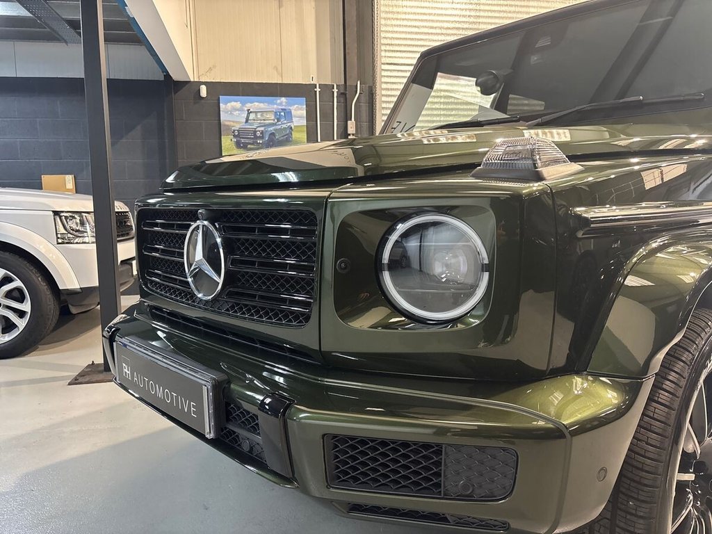 USED 2019 W MERCEDES-BENZ G-CLASS 2.9 G350d AMG Line (Premium) SUV 5dr Diesel G-Tronic+ 4MATIC Euro 6 (s/s) (286 ps) OLIVE GREEN|DESIGNO LEATHER