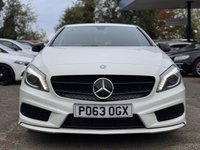 USED 2013 63 MERCEDES-BENZ A-CLASS 1.6 A200 AMG Sport Hatchback 5dr Petrol 7G-DCT Euro 6 (s/s) (156 ps) HIS CAR COMES WITH 6 MONTHS WARRANTY , BREAKDOWN COVER & RECOVERY++  GREAT EXAMPLE OF AUTOMATIC 4 X 4 + NAVIGATION SYSTEM + BLUETOOTH + DAB RADIO + USB CONNECTION + FRONT AND REAR PARKING SENSORS +  LEATHER TRIM  + CRUISE CONTROL + CLIMATE CONTROL + RIVACY GLASS + 20 INCH ALLOY WHEELS + SPACE SAVER WHEEL + SERVICE RECORD 4 STAMPS FROM MAIN DEALER ALL OUR CARS COMES WITH MINIMUM 6 MONTHS MOT + FRONT HEATED SEATS PANAROMIC ROOF MERIDIAN SOUND SYSTEM AUTO START STOP ELECTRIC PARKING BRAKE HILL HOLD