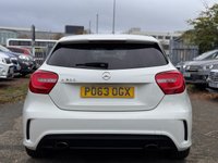 USED 2013 63 MERCEDES-BENZ A-CLASS 1.6 A200 AMG Sport Hatchback 5dr Petrol 7G-DCT Euro 6 (s/s) (156 ps) HIS CAR COMES WITH 6 MONTHS WARRANTY , BREAKDOWN COVER & RECOVERY++  GREAT EXAMPLE OF AUTOMATIC 4 X 4 + NAVIGATION SYSTEM + BLUETOOTH + DAB RADIO + USB CONNECTION + FRONT AND REAR PARKING SENSORS +  LEATHER TRIM  + CRUISE CONTROL + CLIMATE CONTROL + RIVACY GLASS + 20 INCH ALLOY WHEELS + SPACE SAVER WHEEL + SERVICE RECORD 4 STAMPS FROM MAIN DEALER ALL OUR CARS COMES WITH MINIMUM 6 MONTHS MOT + FRONT HEATED SEATS PANAROMIC ROOF MERIDIAN SOUND SYSTEM AUTO START STOP ELECTRIC PARKING BRAKE HILL HOLD