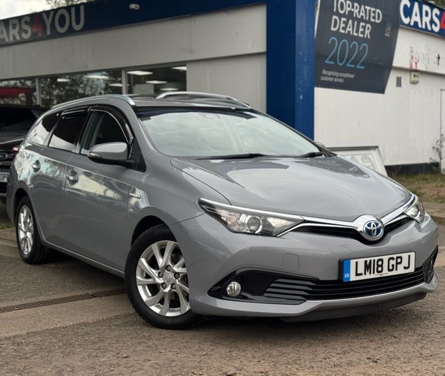 View our Toyota Auris 1.8 VVT-h Icon Tech Touring Sports 5dr Petrol Hybrid CVT Euro 6 (s/s) (136 ps)