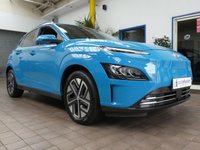 USED 2021 21 HYUNDAI KONA 64kWh Premium SUV 5dr Electric Auto (10.5kW Charger) (204 ps) SAT NAV REAR VIEW CAMERA ANDROID APPLE CARPLAY PARKING SENSORS 1 OWNER EXCELLENT SERVICE HISTORY HYUNDAI WARRANTY TILL MAY 2026
