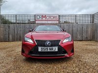 USED 2019 19 LEXUS RC 2.5 300h F Sport Coupe 2dr Petrol Hybrid E-CVT Euro 6 (s/s) (223 ps) *** WE OFFER FINANCE ON THIS CAR ***